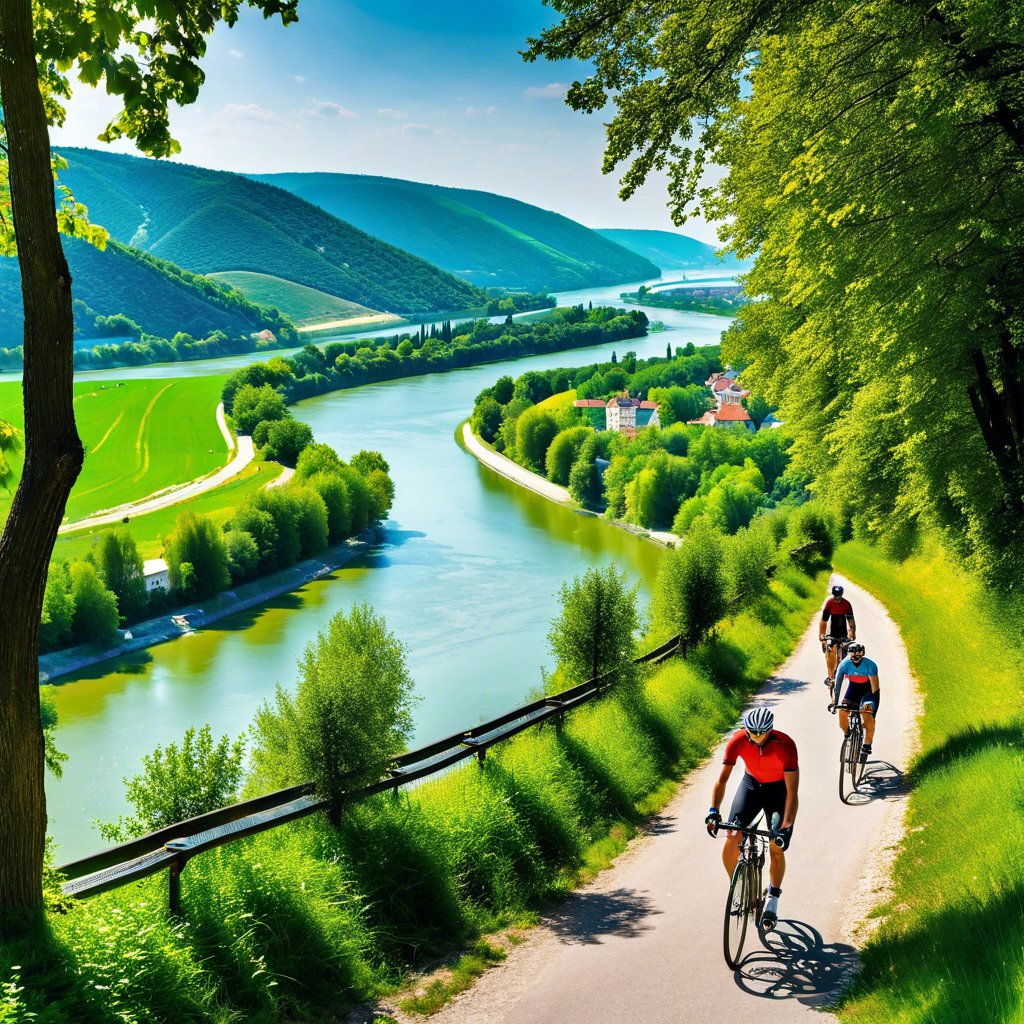 Die malerische Donau entlang: Genussradeln mit Aussicht