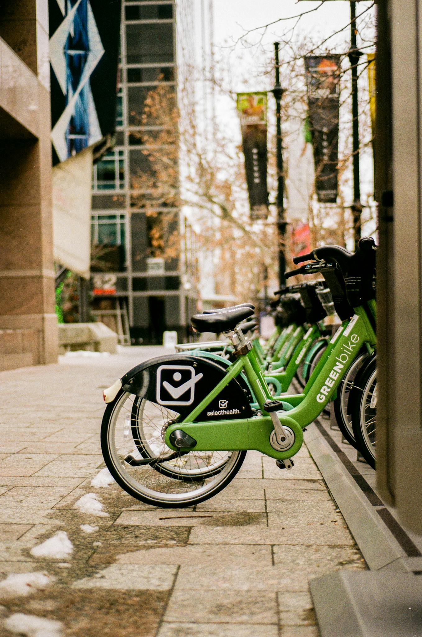 Green Electric Public Bikes